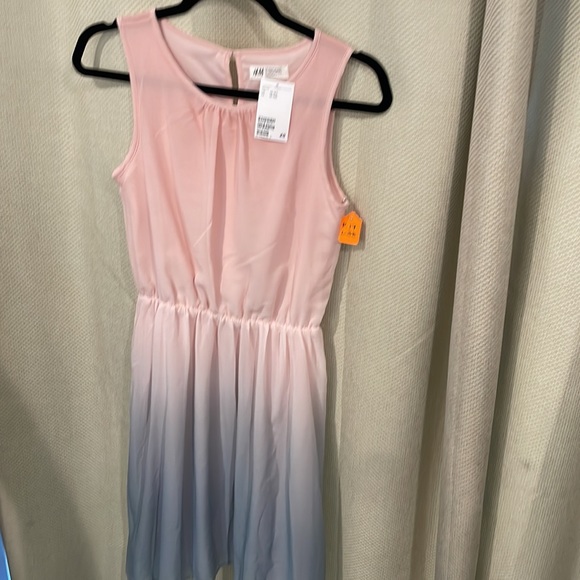 Dress size 12/14 youth new pink blues chiffon style dress - Picture 5 of 13